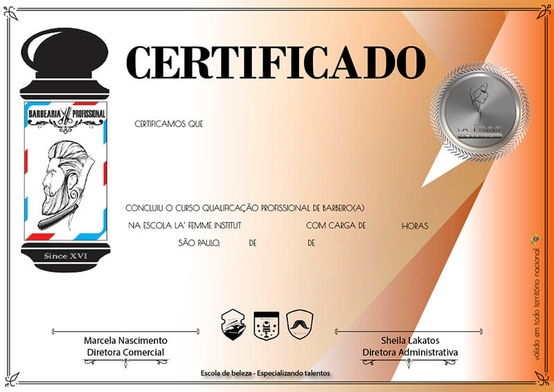 Curso de Barbeiro Profissional – La&rsquo; Femme Institut
